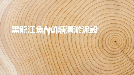 黑龍江魚(yú)塘清淤泥設(shè)備高效清淤技術(shù)助力水域生態(tài)恢復(fù)！